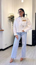 CAMICIA PALMA BIANCA