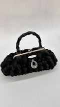 BORSETTA NERA CON CHIUSURA CLIC CLAC