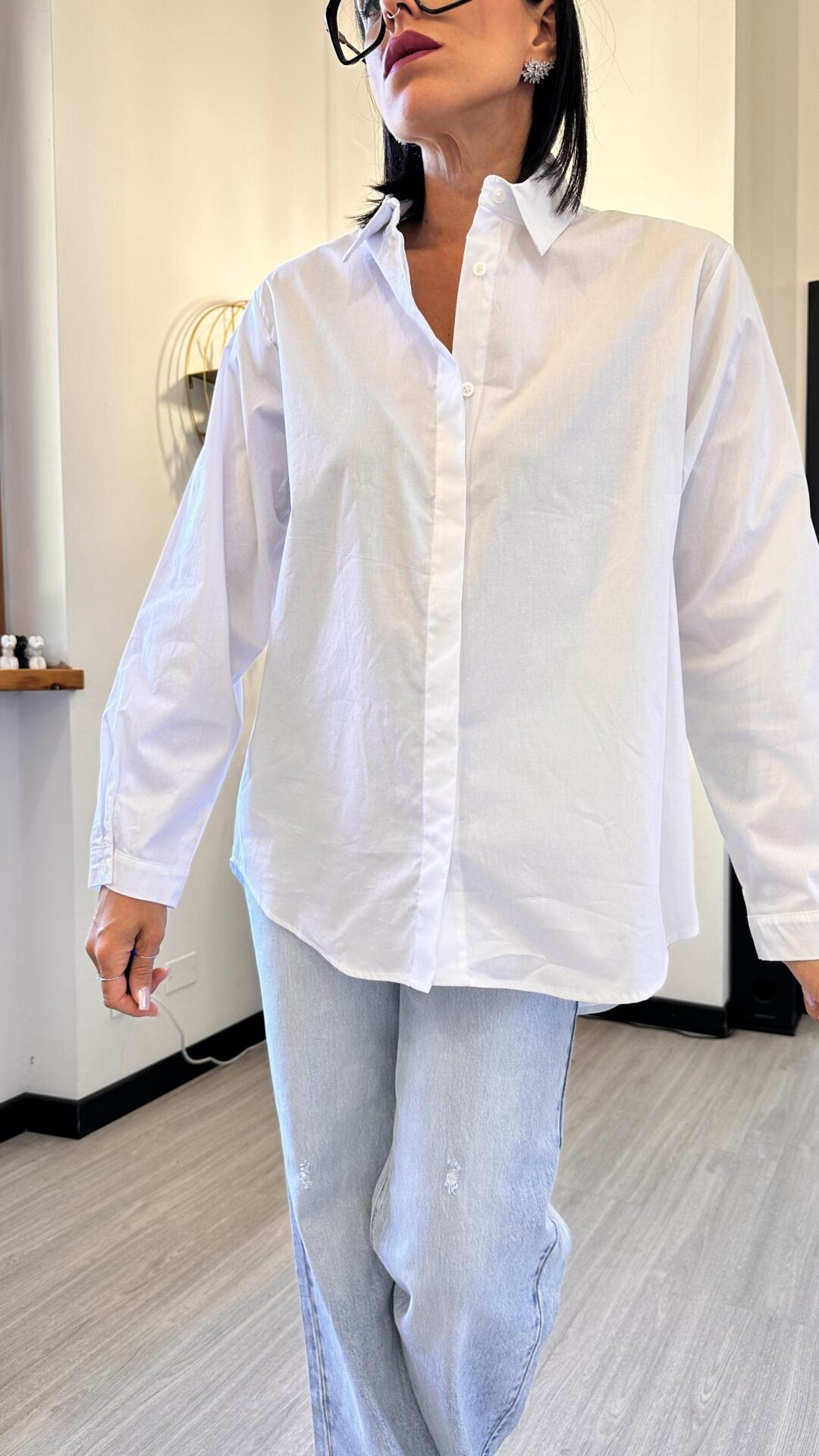 CAMICIA LUNGA CLASSICA BIANCA