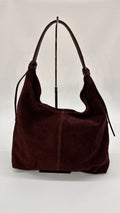 BORSA MORBIDA SCAMOSCIATA BORDEAUX