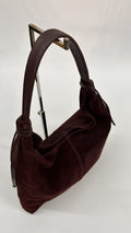BORSA MORBIDA SCAMOSCIATA BORDEAUX