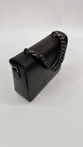 BORSETTA CLASSICA NERA CON CATENA