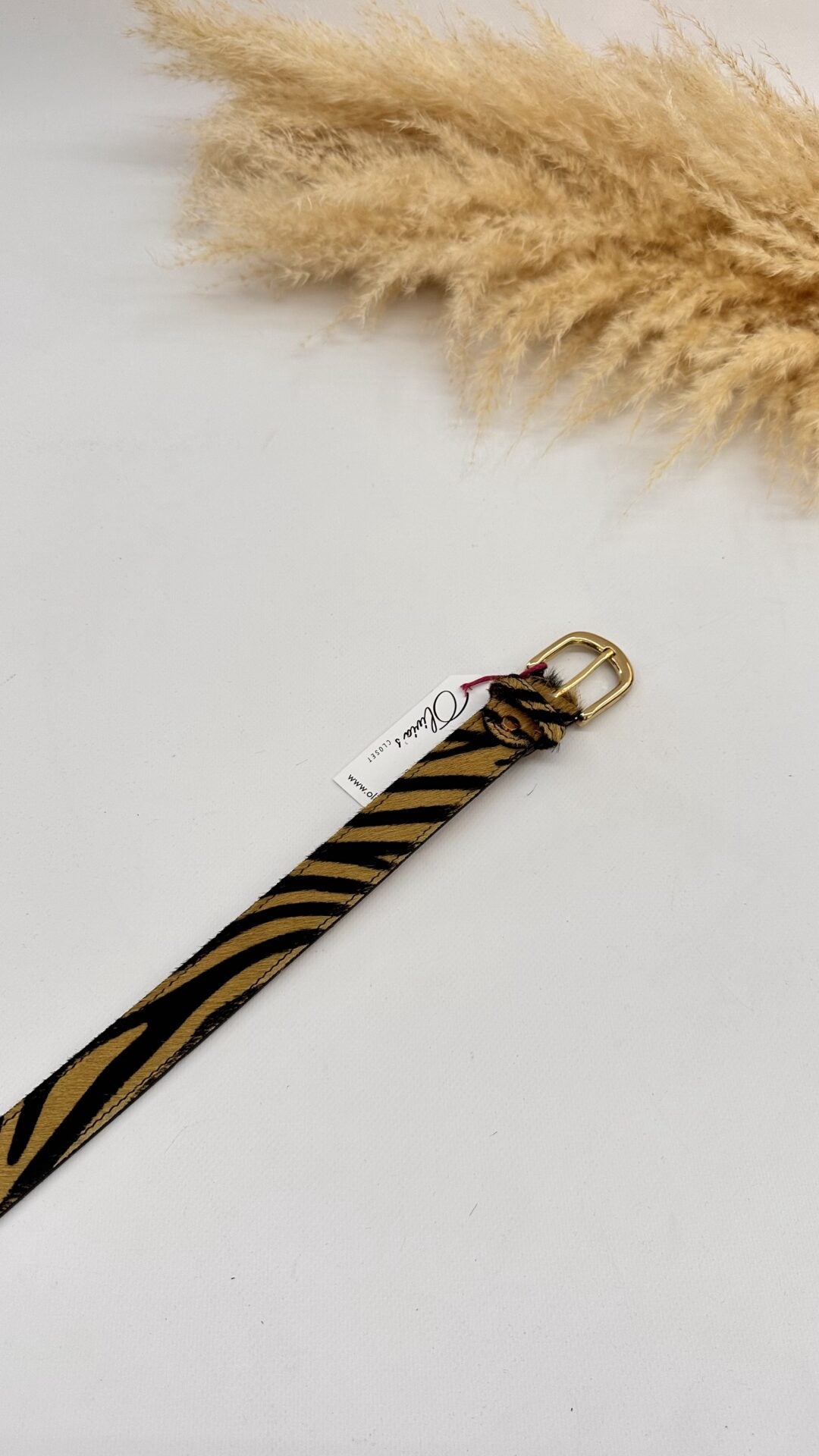 CINTURA IN CAVALLINO ZEBRATA