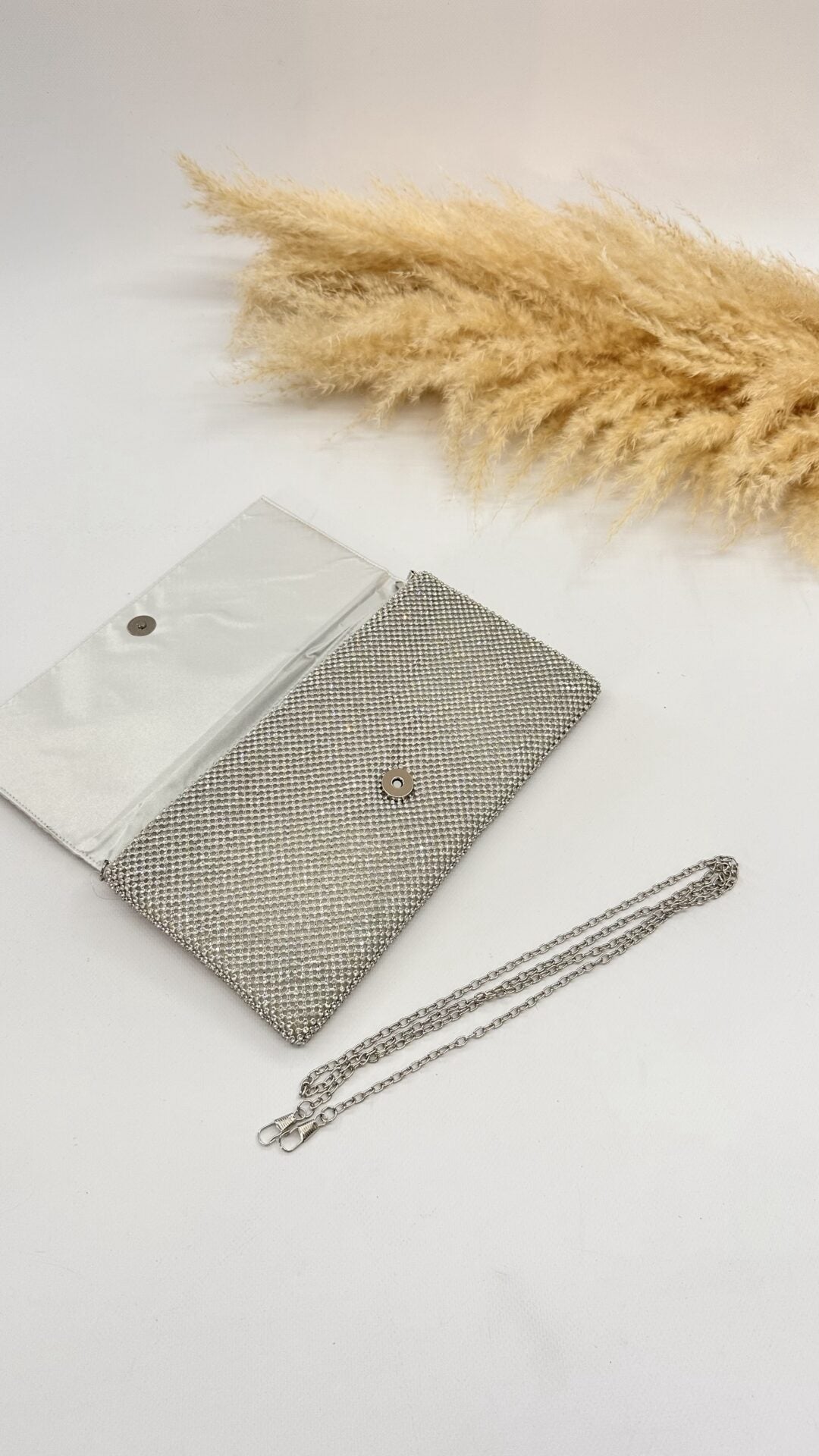 POCHETTE SHINE ARGENTO