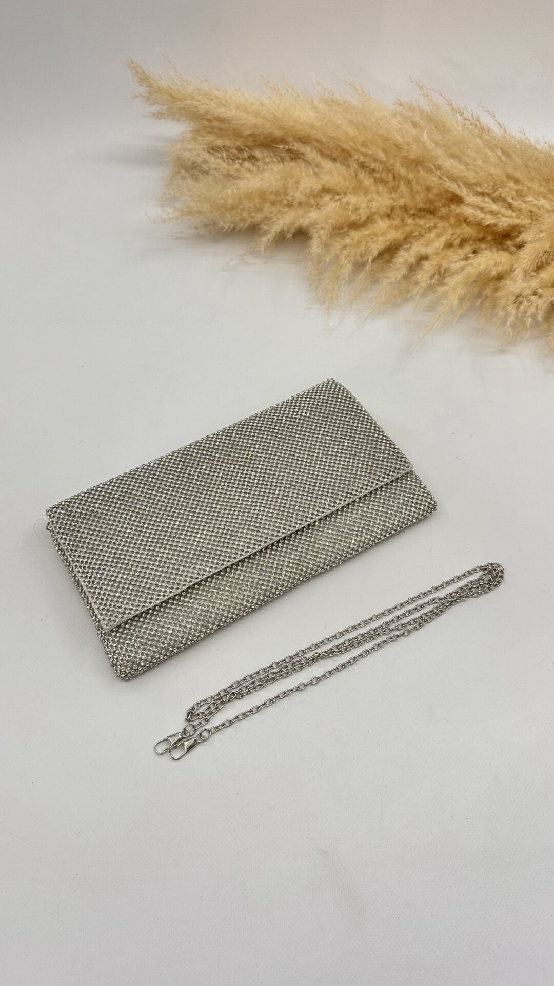 POCHETTE SHINE ARGENTO