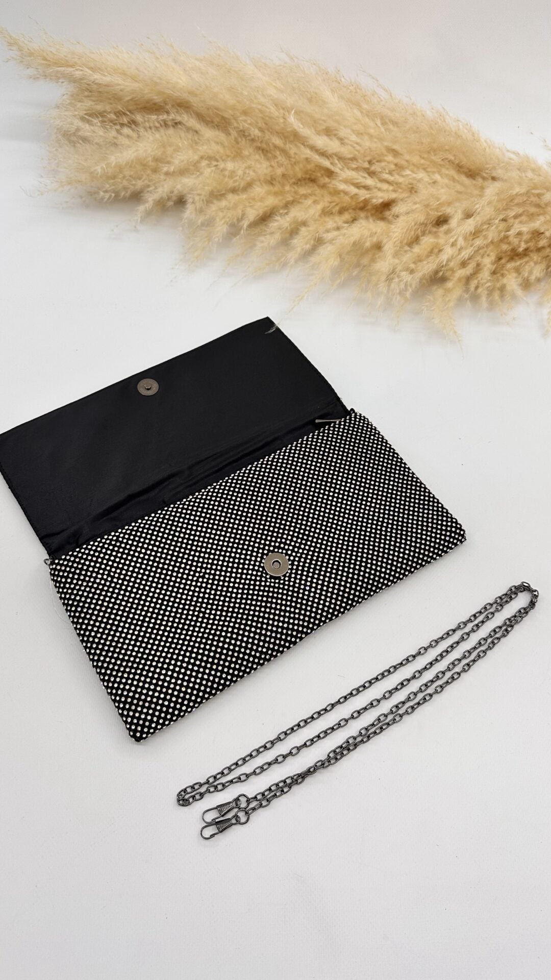 POCHETTE SHINE NERA
