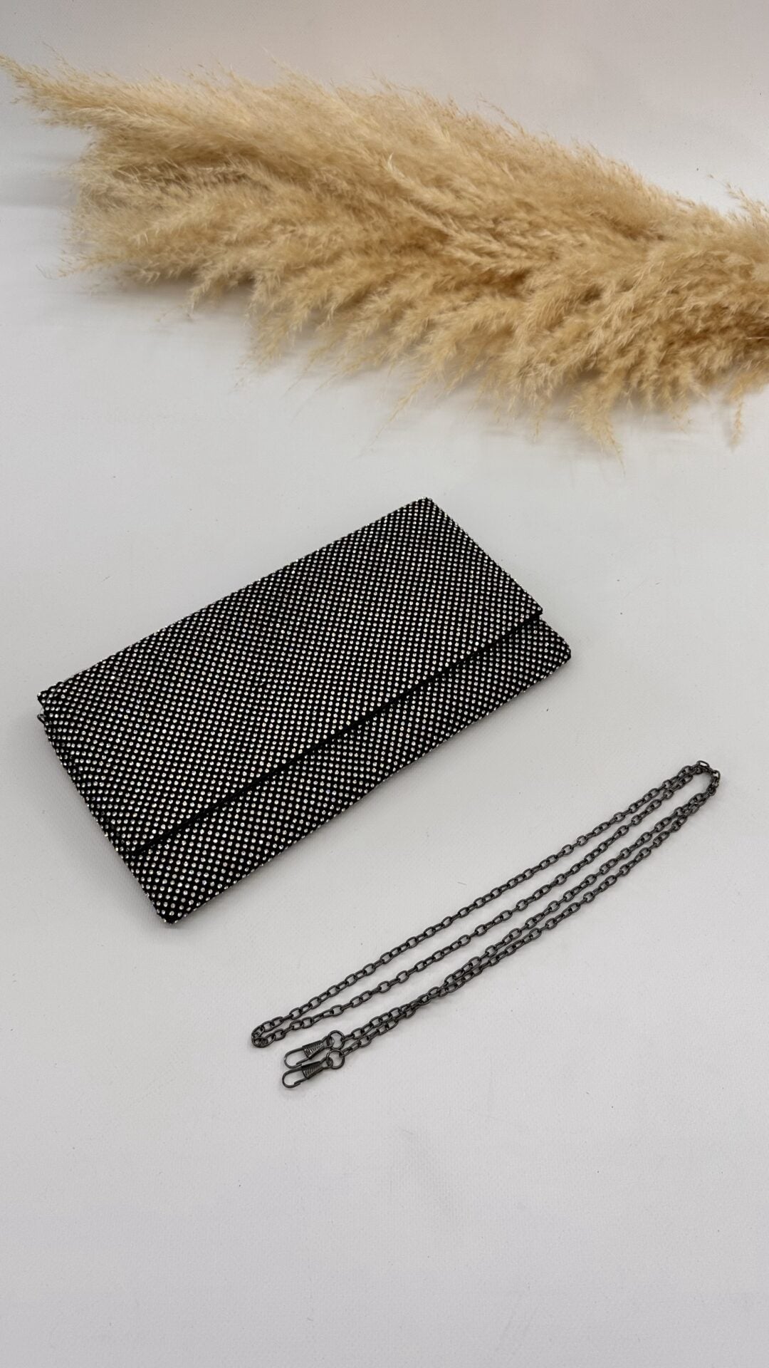 POCHETTE SHINE NERA