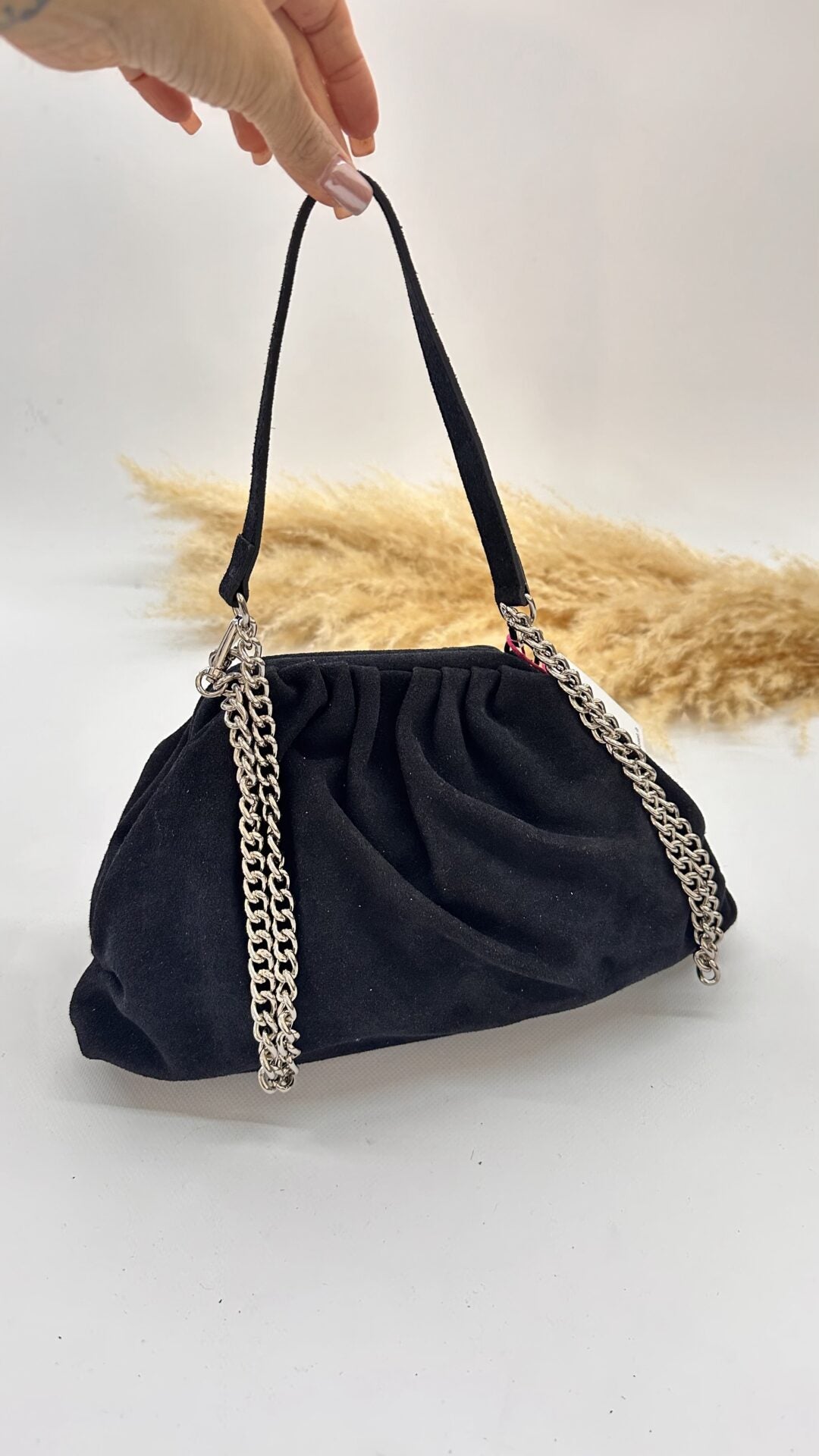 CLUTCH SCAMOSCIATA NERA