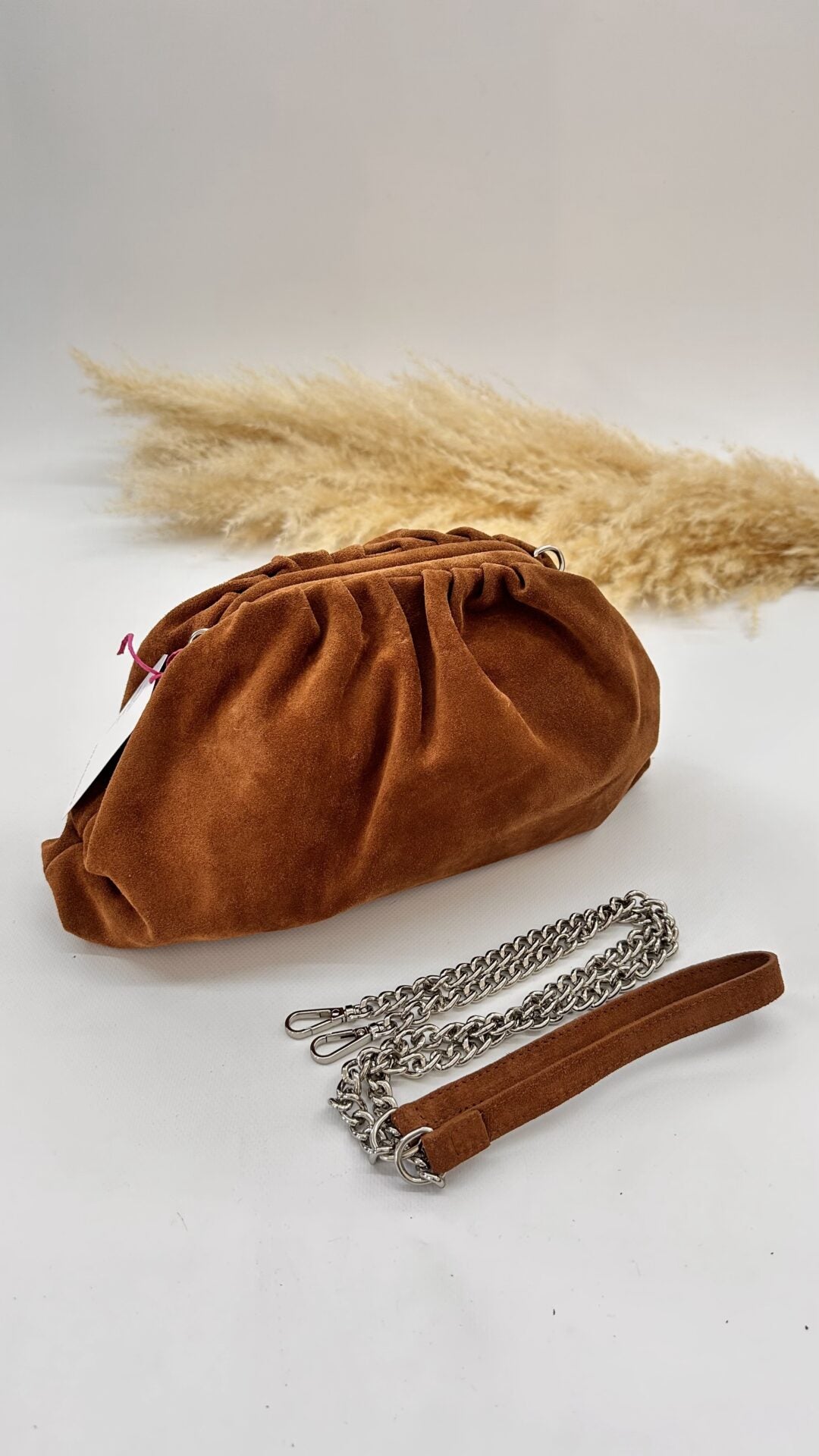 CLUTCH SCAMOSCIATA CAMEL