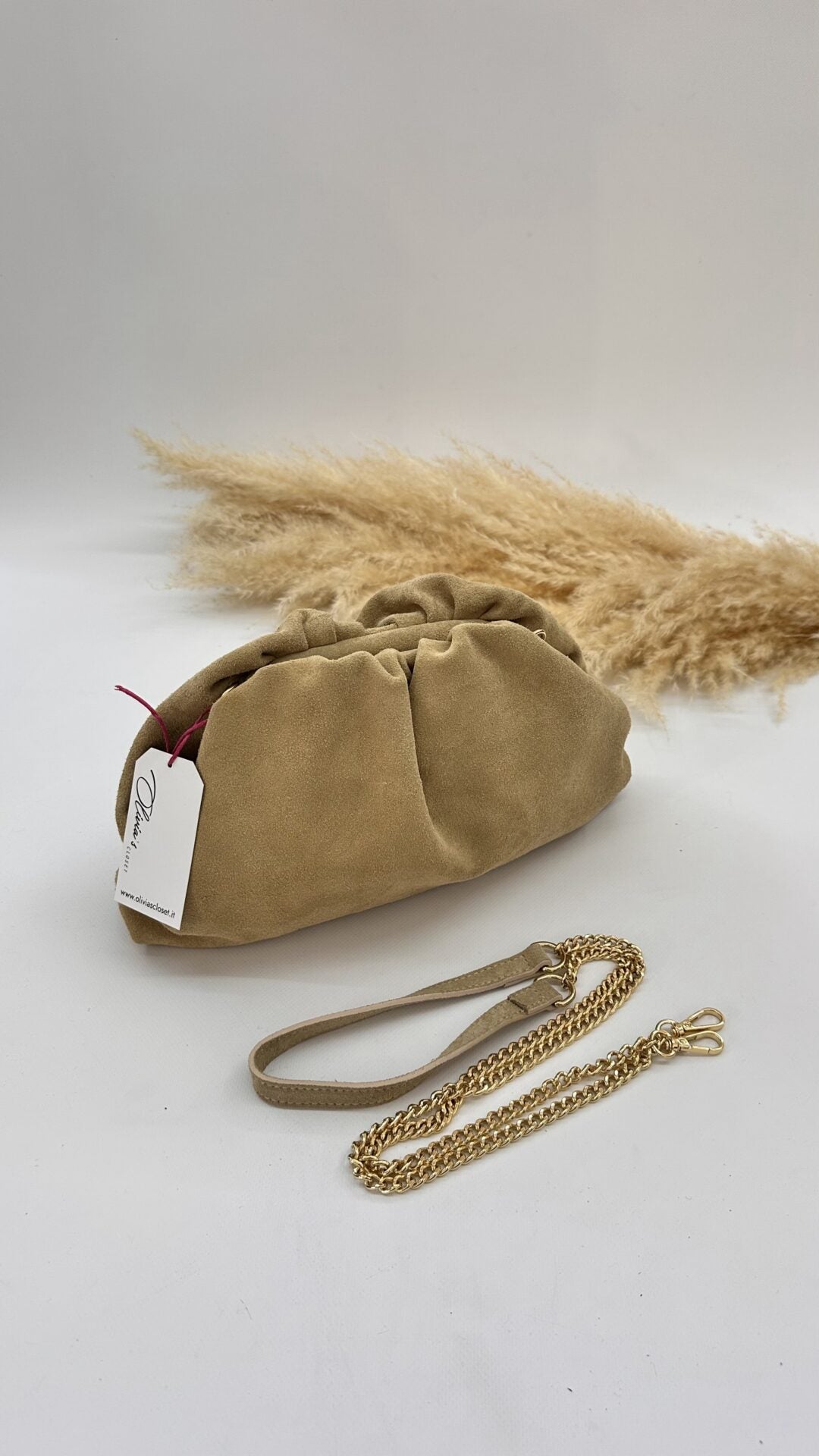 CLUTCH SCAMOSCIATA BEIGE