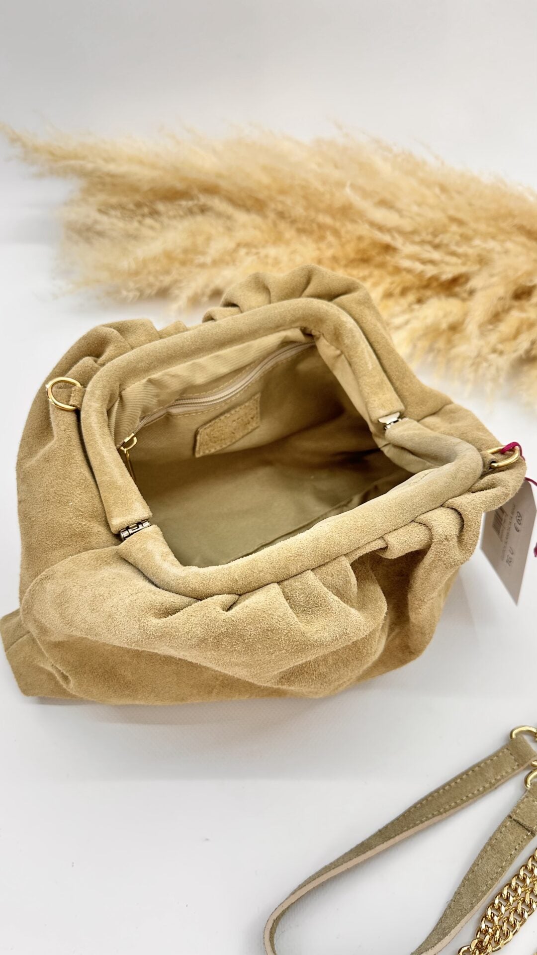CLUTCH SCAMOSCIATA BEIGE