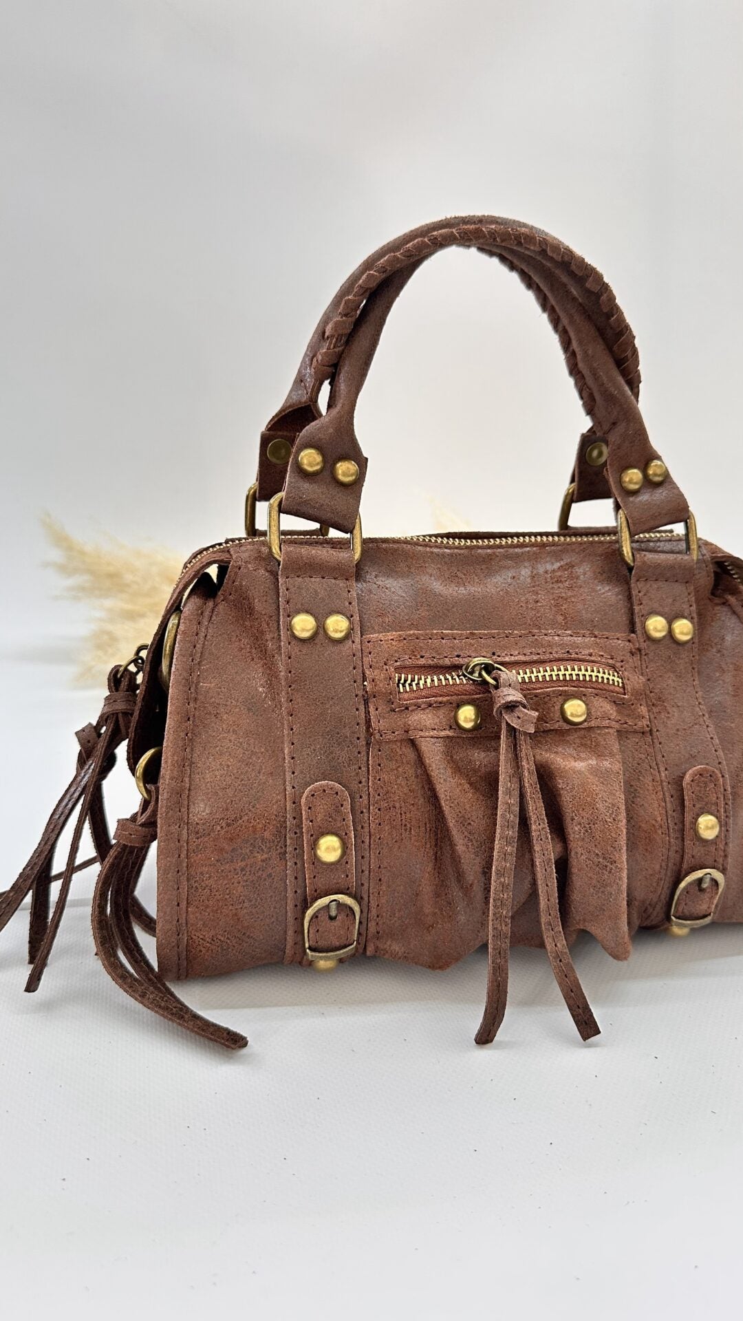 BORSA VINTAGE MARRONE