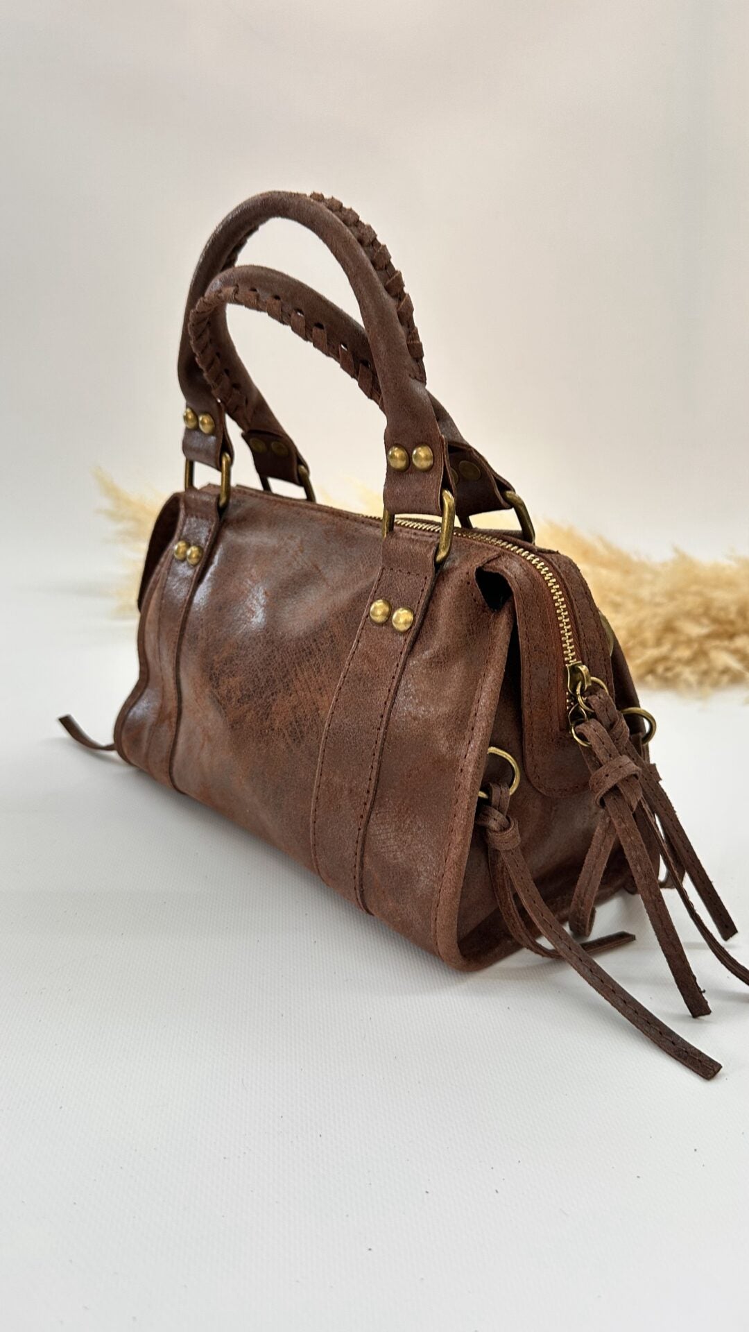 BORSA VINTAGE MARRONE