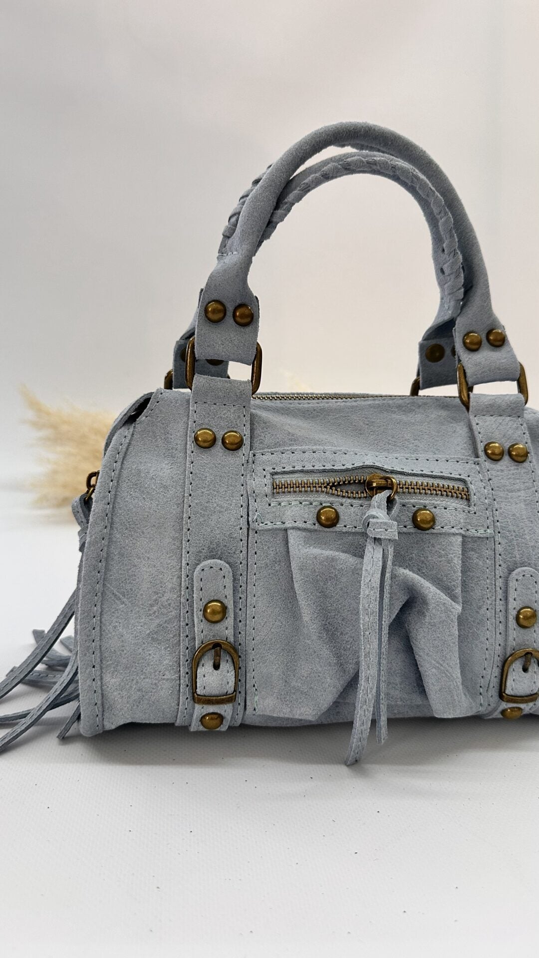 BORSA VINTAGE AZZURRA