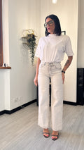 5659 JEANS A PALAZZO BEIGE
