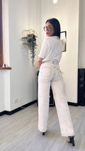 5659 JEANS A PALAZZO BEIGE