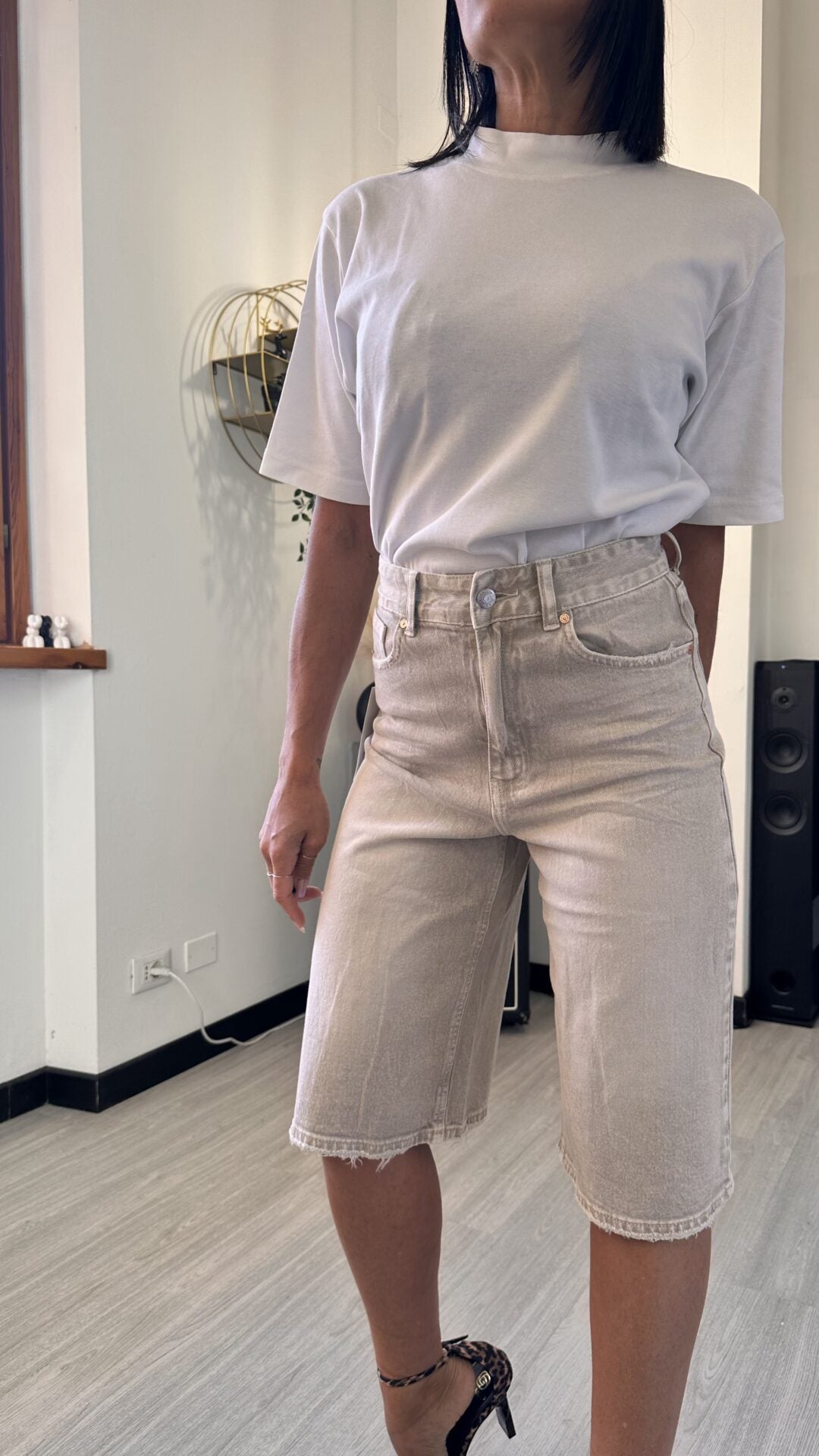 JORTS BEIGE CHIARO