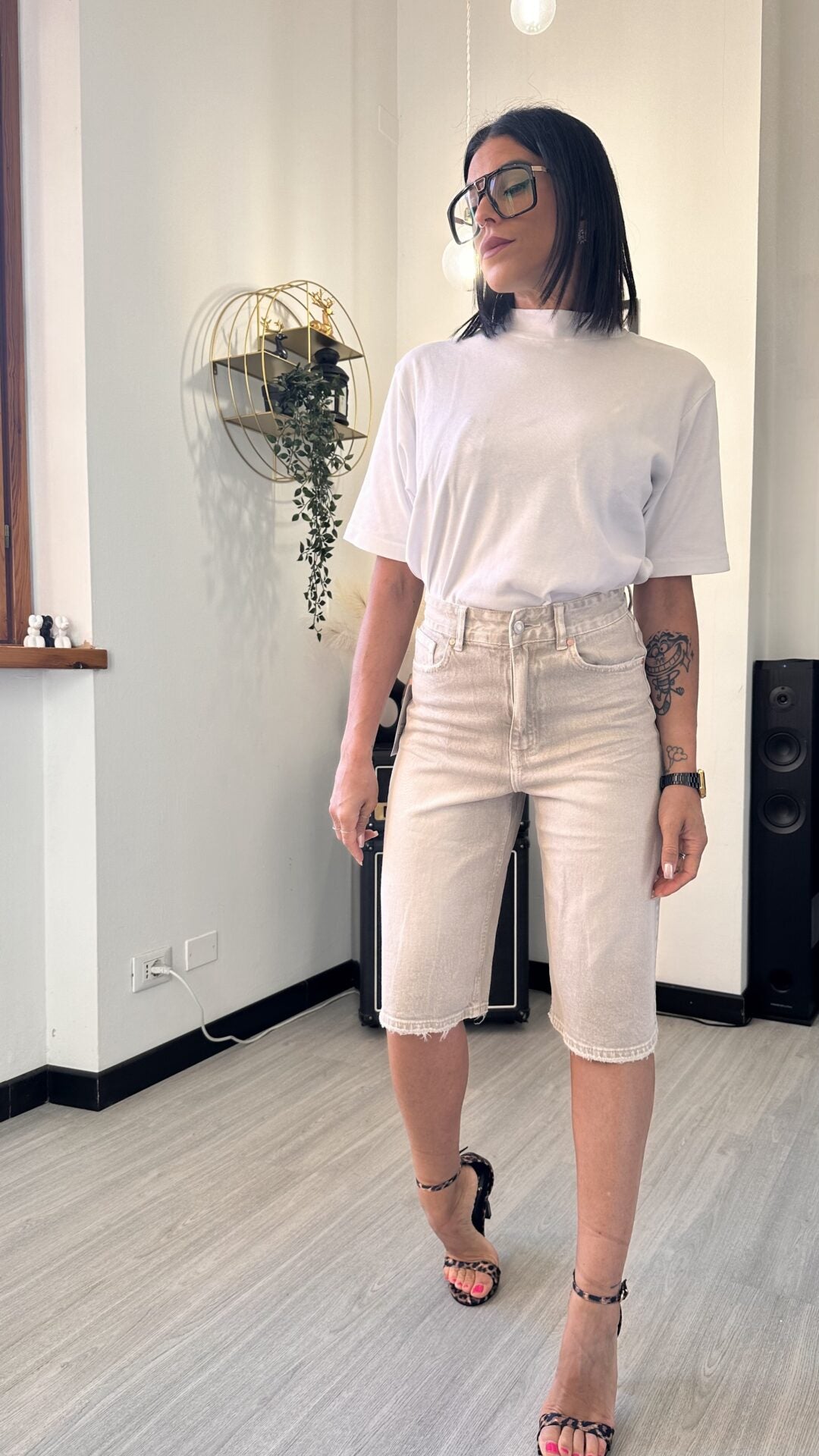 JORTS BEIGE CHIARO