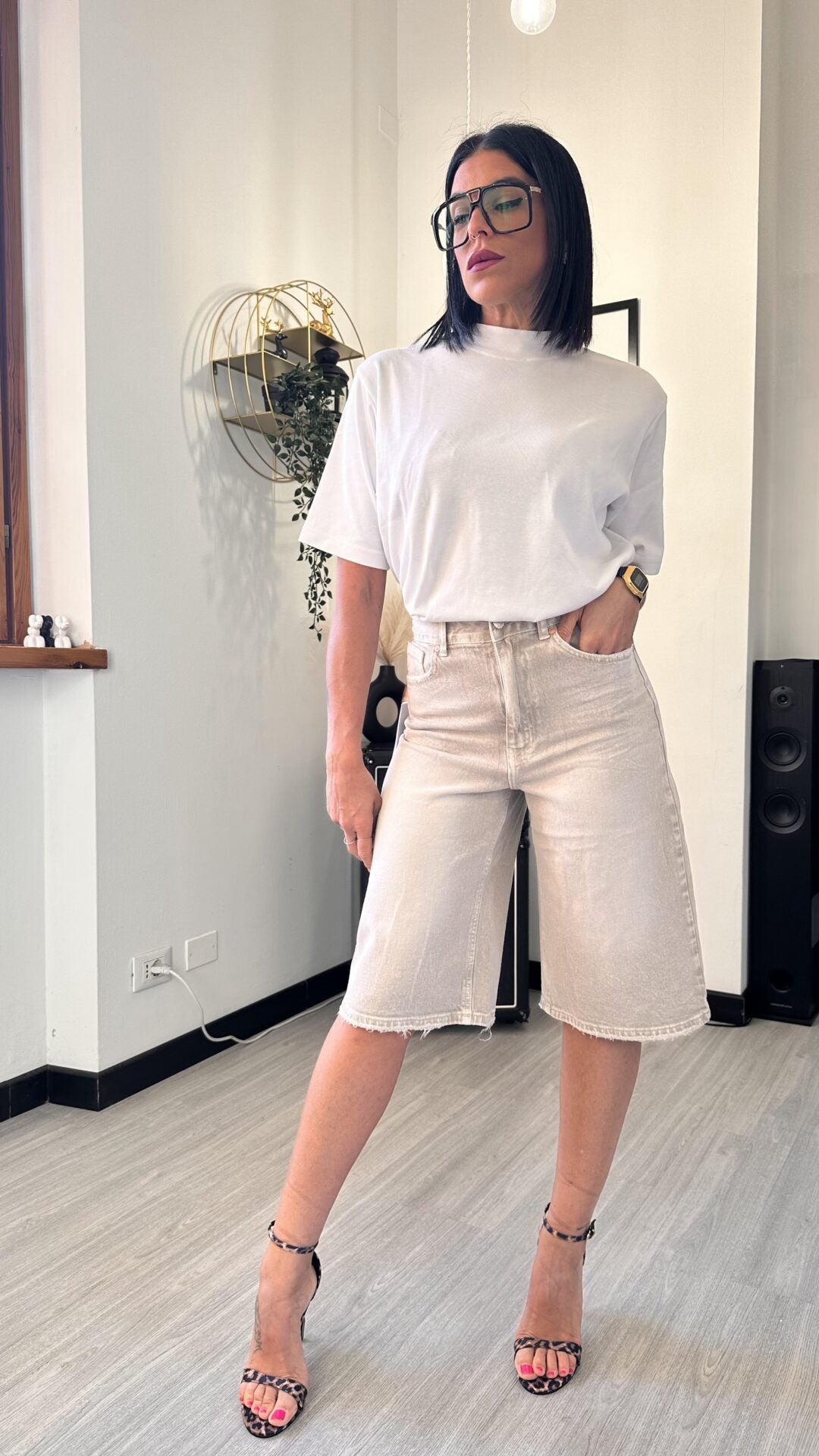 JORTS BEIGE CHIARO
