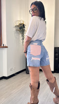 JORTS CORTO SHINE ROSA (XS)