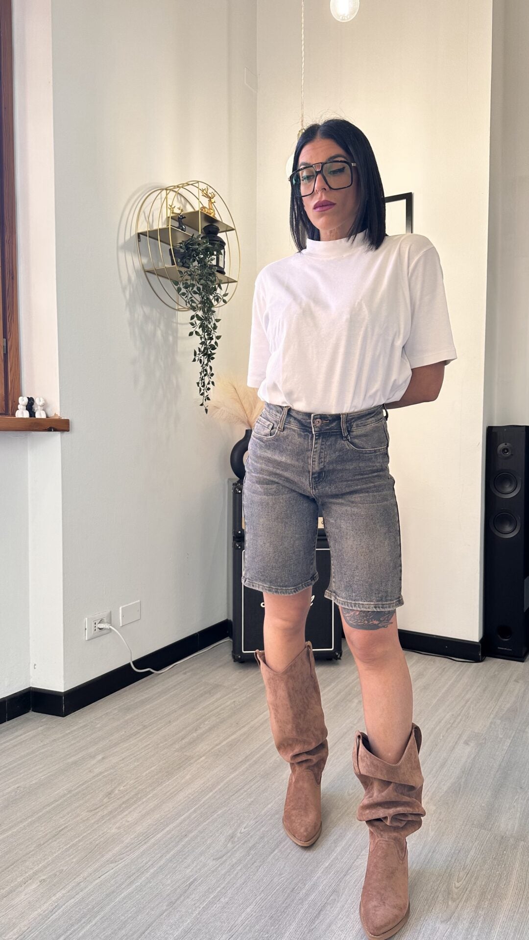 JORTS NERO SLAVATO
