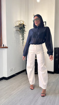 2350 JEANS BALLOON BIANCO