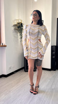 ABITO COPRICOSTUME LUREX ARGENTO