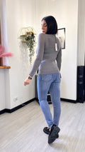 MAGLIA IN CASHMERE GRIGIA