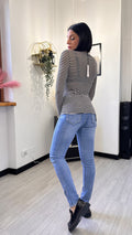MAGLIA IN CASHMERE A RIGHE