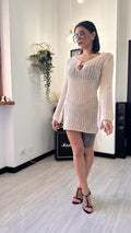ABITO COPRICOSTUME CONCHIGLIA BEIGE