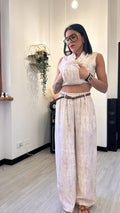 COORDINATO EFFETTO GRAFFITE BEIGE