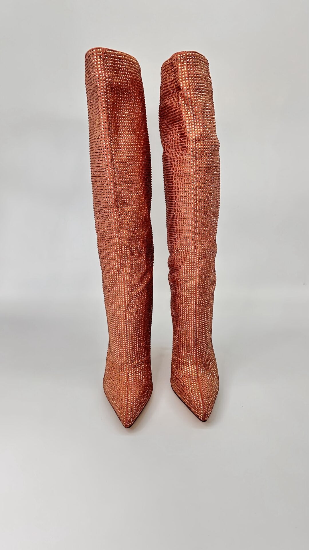 STIVALI STRASS CHAMPAGNE