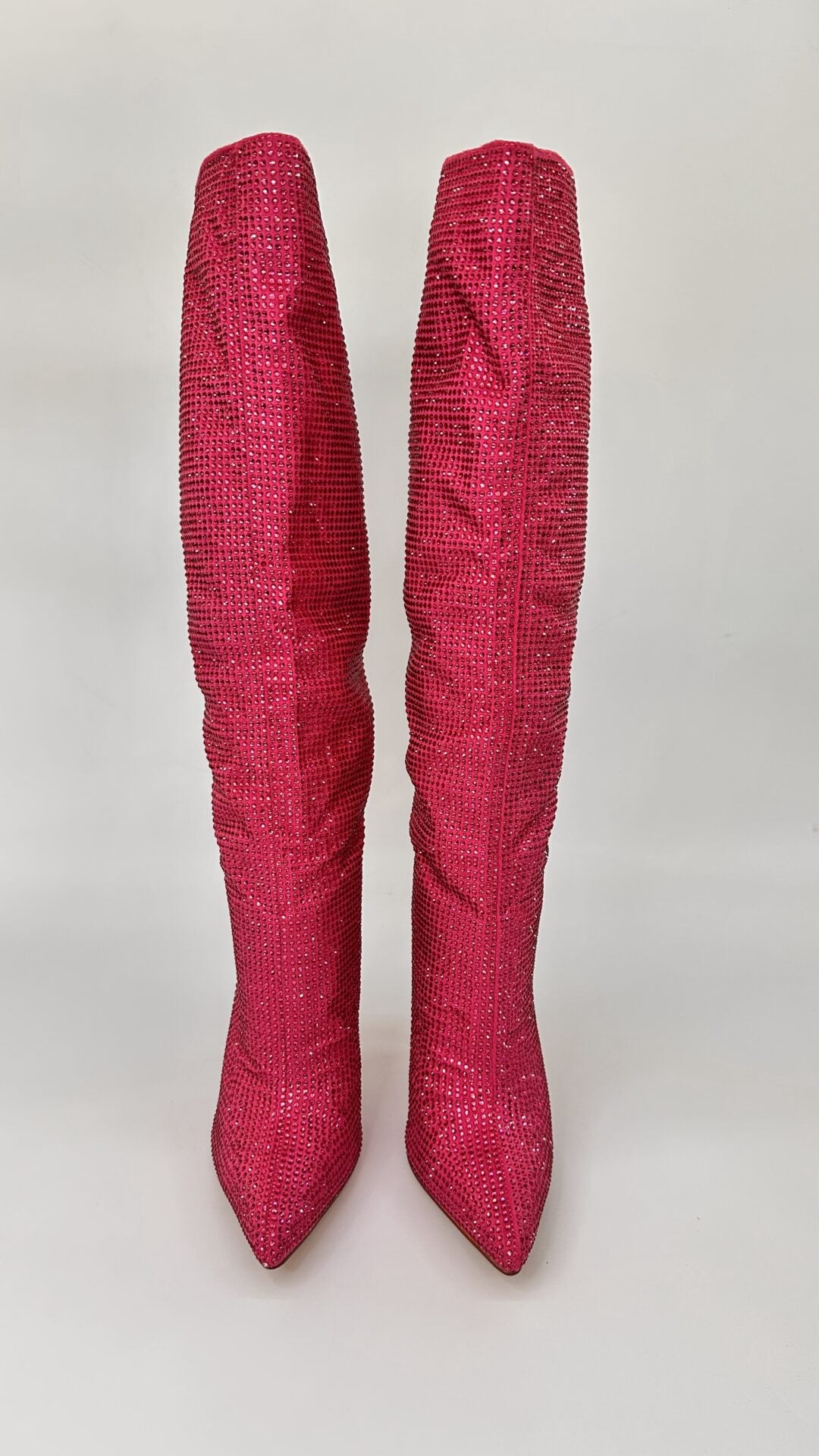 STIVALI STRASS FUCSIA