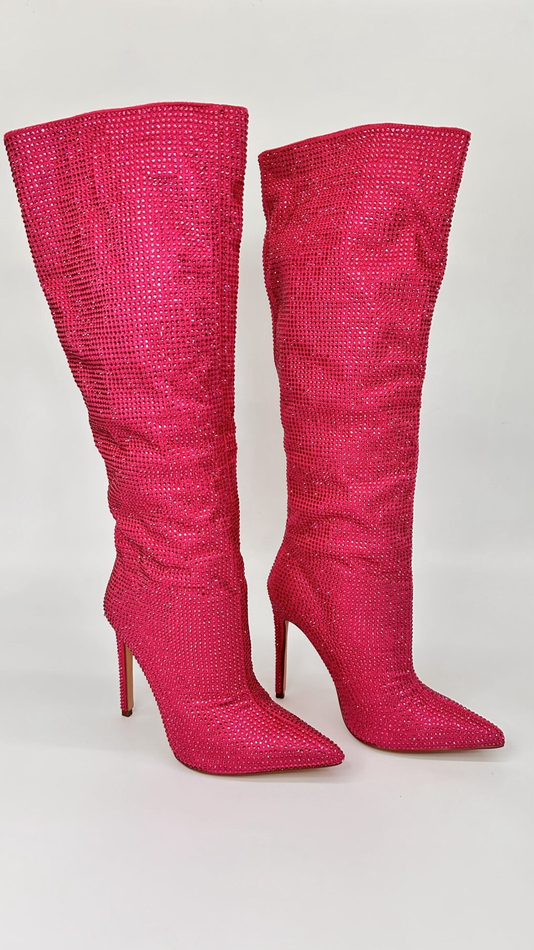 STIVALI STRASS FUCSIA