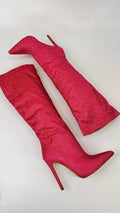 STIVALI STRASS FUCSIA