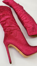 STIVALI STRASS FUCSIA