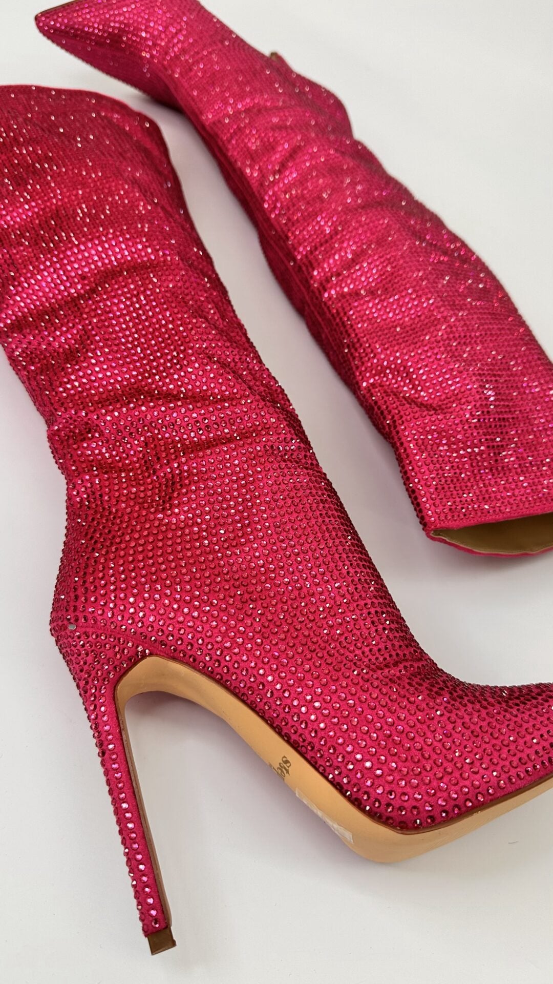 STIVALI STRASS FUCSIA