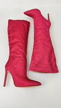 STIVALI STRASS FUCSIA