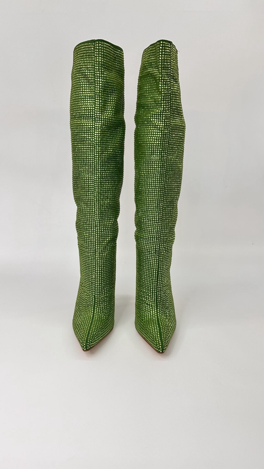 STIVALI STRASS VERDE