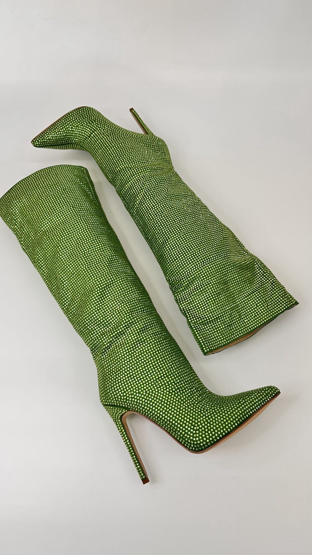 STIVALI STRASS VERDE