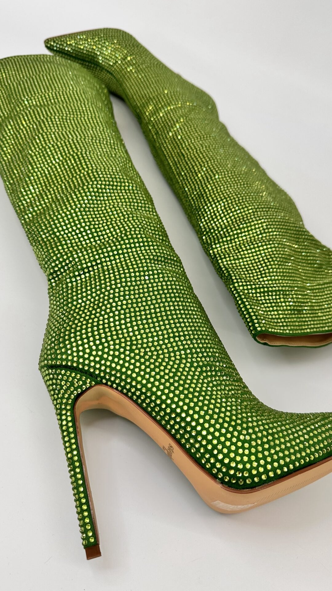 STIVALI STRASS VERDE