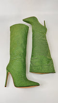 STIVALI STRASS VERDE