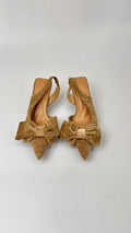 DECOLLETE TESSUTO KHAKI BASSE (38)