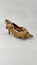 DECOLLETE TESSUTO KHAKI BASSE (38)