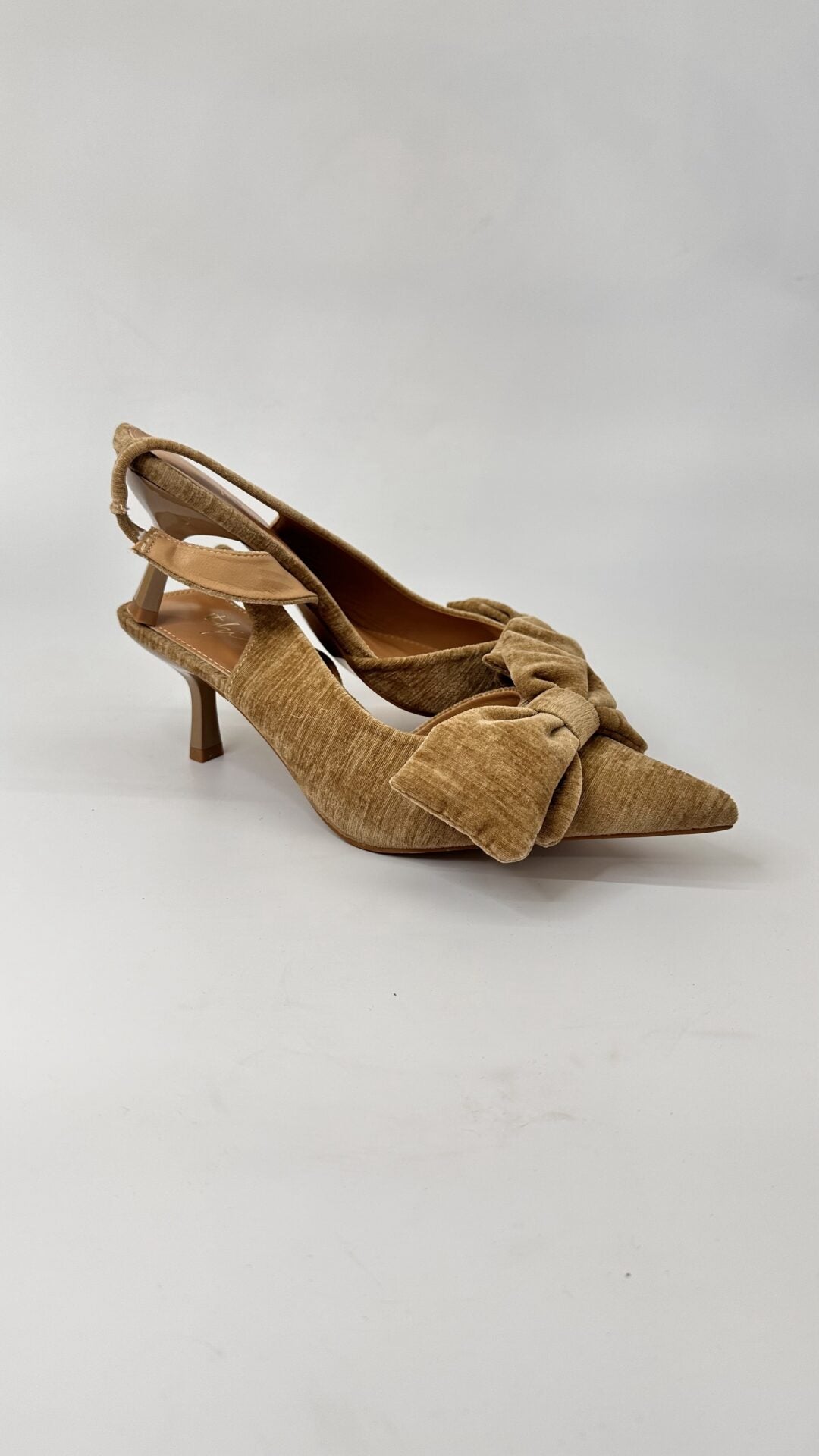 DECOLLETE TESSUTO KHAKI BASSE (38)