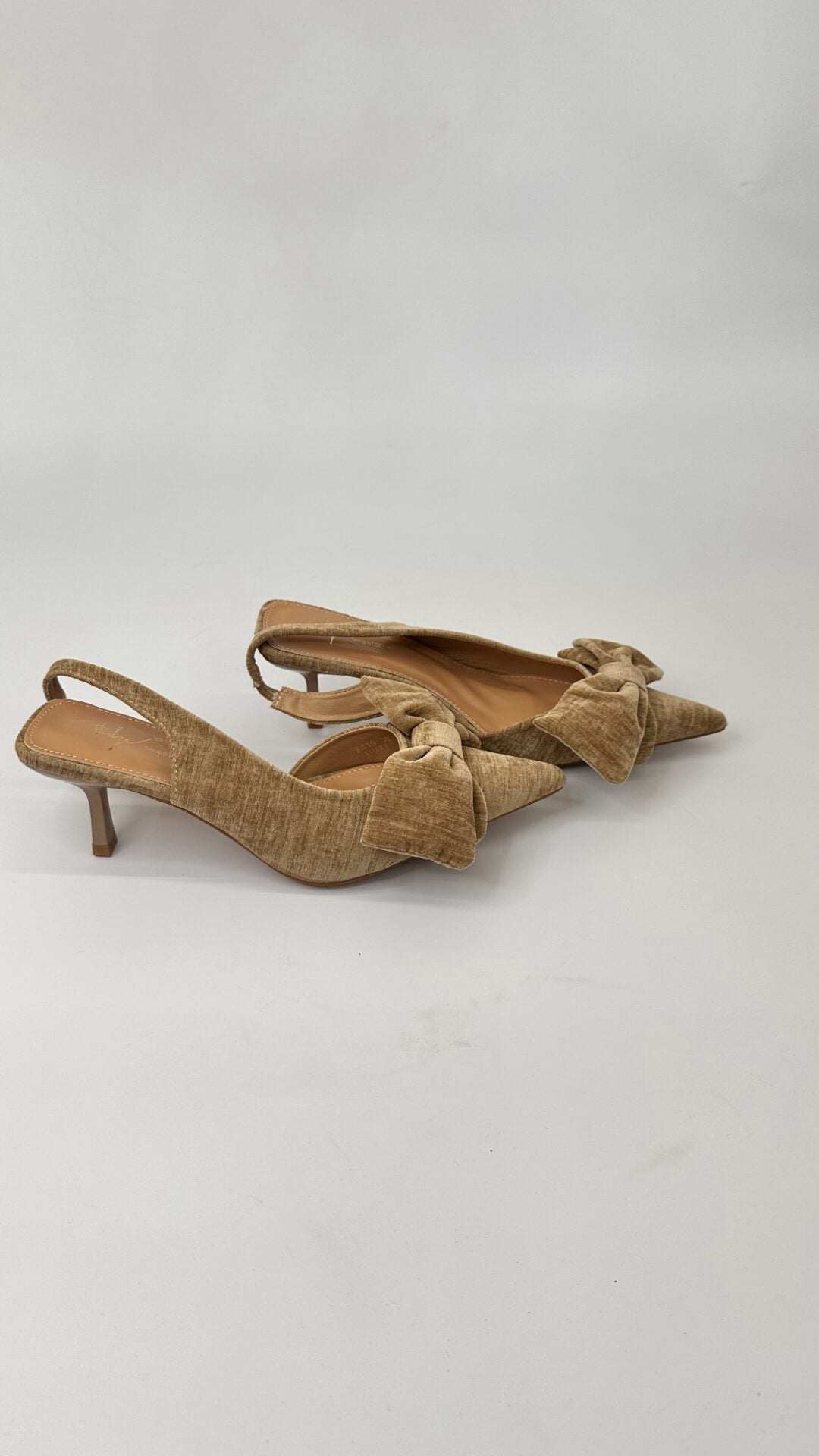 DECOLLETE TESSUTO KHAKI BASSE (38)