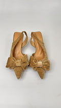 DECOLLETE TESSUTO KHAKI BASSE (38)