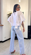 CAMICIA MANICA CORTA MACRAME