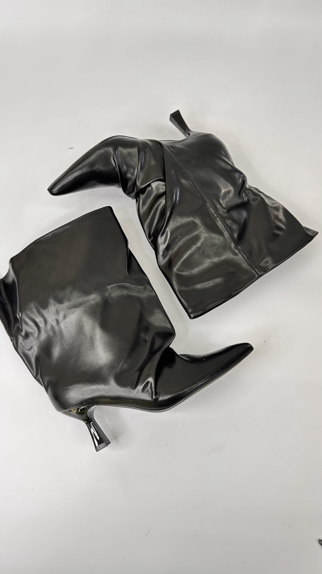 STIVALETTI OVERSIZE BASSI NERI (38/39)