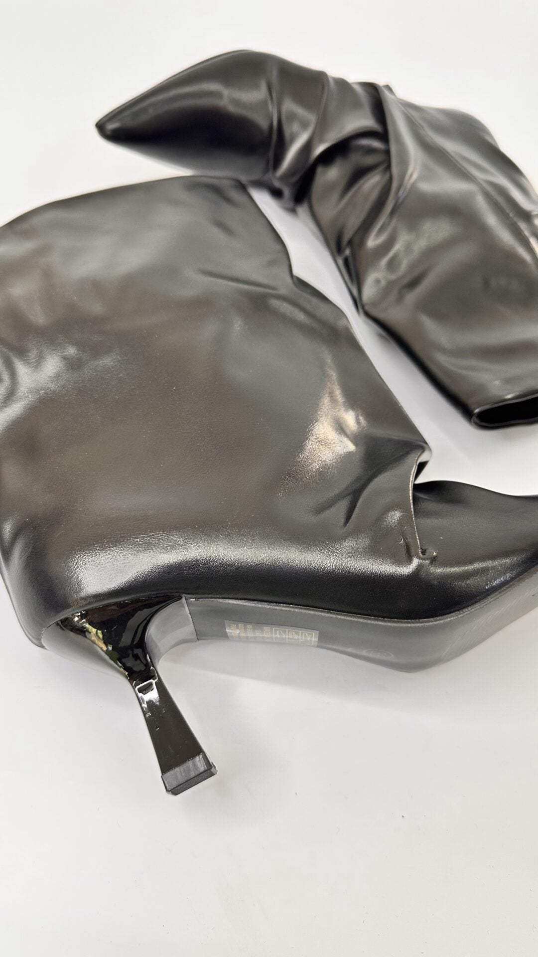 STIVALETTI OVERSIZE BASSI NERI (38/39)